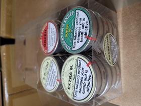 Sharrow Snuff, 20 Assorted Small Tap Tins 