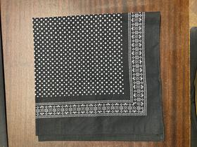 Snuff Handkerchief - Black Polka Dot