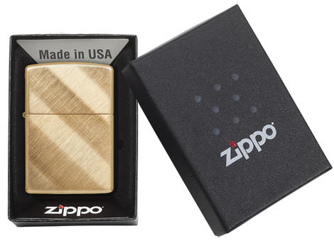 Zippo Brass Diagonal Weave Zippo Lighters from £58.96 - Wilsons & Co
